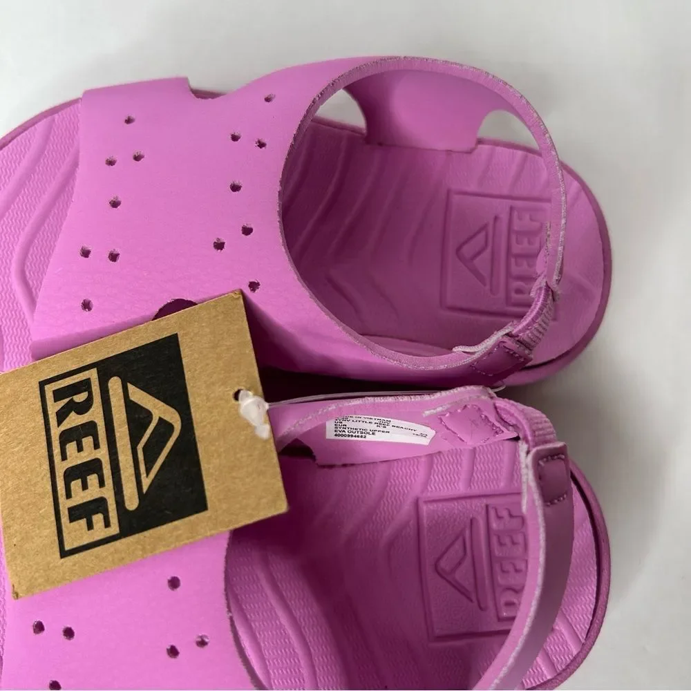New Reef Kids Pink Beachy Sandals 3/4
